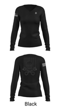 BRAVO 237th BSB 23646028 Women's Long Sleeve V-neck Shirt - 23
