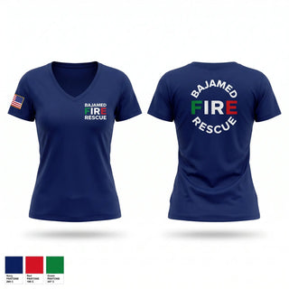 Womens Short Sleeve Vneck Shirt, Cabo Este, Fire Department, Teamtime, Team time, sublimation, custom sports apparel, team uniforms, spirit wear, spiritwear, sports uniforms, custom shirts, team store, custom team store, fundraiser sports, apparel fundraiser