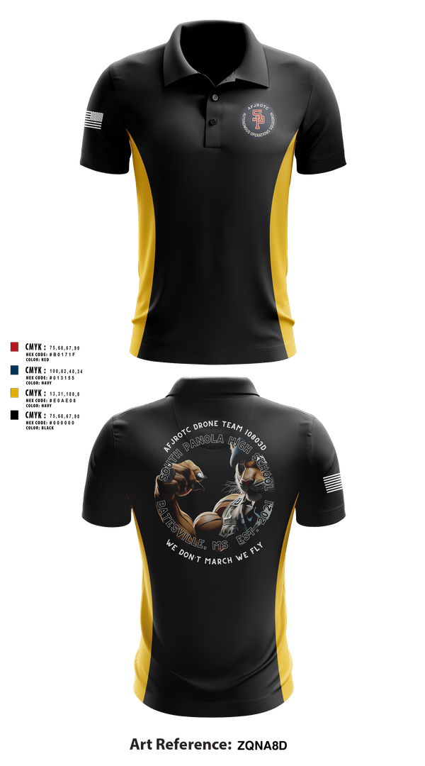 Short Sleeve Performance Polo, AFJROTC MS-081 DRONE TEAM, , Teamtime, Team time, sublimation, custom sports apparel, team uniforms, spirit wear, spiritwear, sports uniforms, custom shirts, team store, custom team store, fundraiser sports, apparel fundraiser