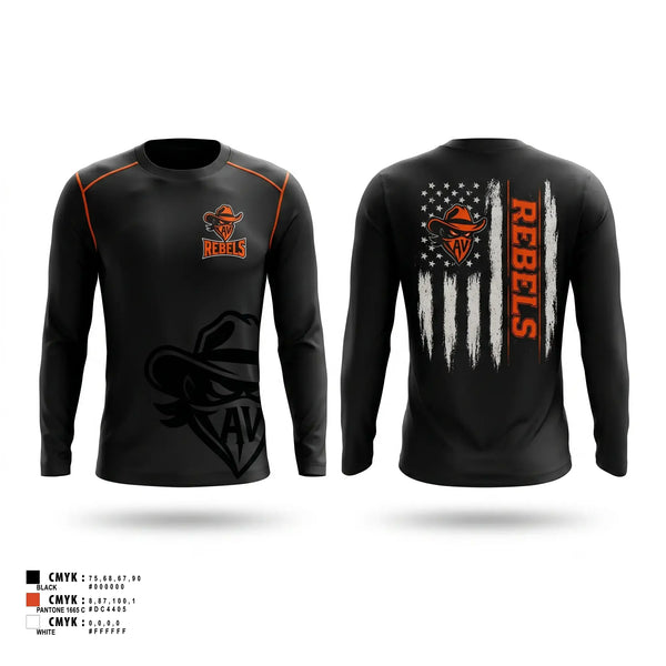 Long Sleeve Performance Shirt, AV Rebels, , Teamtime, Team time, sublimation, custom sports apparel, team uniforms, spirit wear, spiritwear, sports uniforms, custom shirts, team store, custom team store, fundraiser sports, apparel fundraiser