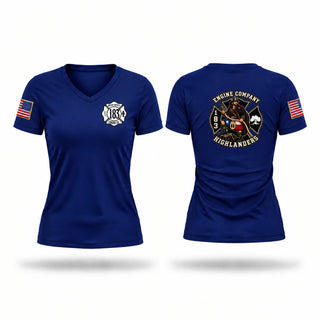 Womens Short Sleeve Vneck Shirt, Bexar County ESD 8, Fire Department, Teamtime, Team time, sublimation, custom sports apparel, team uniforms, spirit wear, spiritwear, sports uniforms, custom shirts, team store, custom team store, fundraiser sports, apparel fundraiser