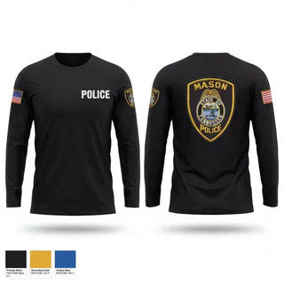 Long Sleeve Performance Shirt, Mason PD, Police, Teamtime, Team time, sublimation, custom sports apparel, team uniforms, spirit wear, spiritwear, sports uniforms, custom shirts, team store, custom team store, fundraiser sports, apparel fundraiser