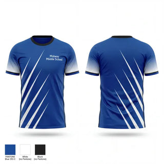 Old School Cotton Feel Shirt, Midway Middle School, Cheer, Teamtime, Team time, sublimation, custom sports apparel, team uniforms, spirit wear, spiritwear, sports uniforms, custom shirts, team store, custom team store, fundraiser sports, apparel fundraiser