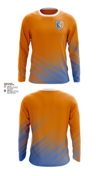 Long Sleeve Performance Shirt, Soccer Club Of Springfield, Men's Soccer, Teamtime, Team time, sublimation, custom sports apparel, team uniforms, spirit wear, spiritwear, sports uniforms, custom shirts, team store, custom team store, fundraiser sports, apparel fundraiser