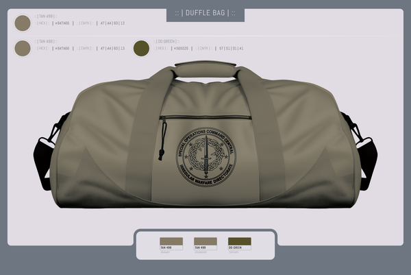 Duffle Bag, SOCCENT IWD, Army, Teamtime, Team time, sublimation, custom sports apparel, team uniforms, spirit wear, spiritwear, sports uniforms, custom shirts, team store, custom team store, fundraiser sports, apparel fundraiser