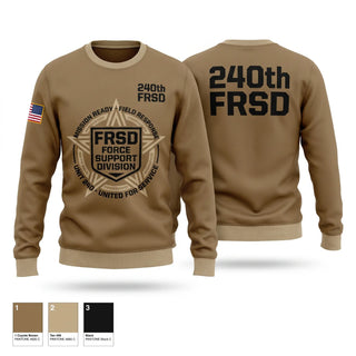 Crew Neck Sweatshirt, 240th FRSD, Army, Teamtime, Team time, sublimation, custom sports apparel, team uniforms, spirit wear, spiritwear, sports uniforms, custom shirts, team store, custom team store, fundraiser sports, apparel fundraiser
