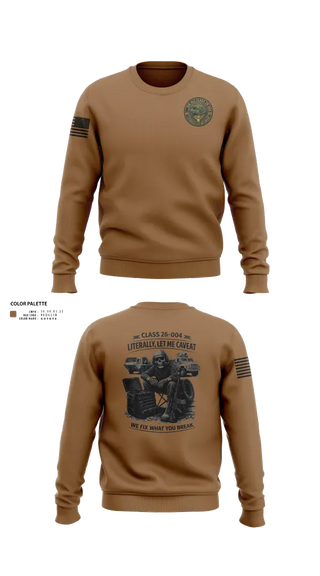 Crew Neck Sweatshirt, ALC CLASS 26-004, Army, Teamtime, Team time, sublimation, custom sports apparel, team uniforms, spirit wear, spiritwear, sports uniforms, custom shirts, team store, custom team store, fundraiser sports, apparel fundraiser