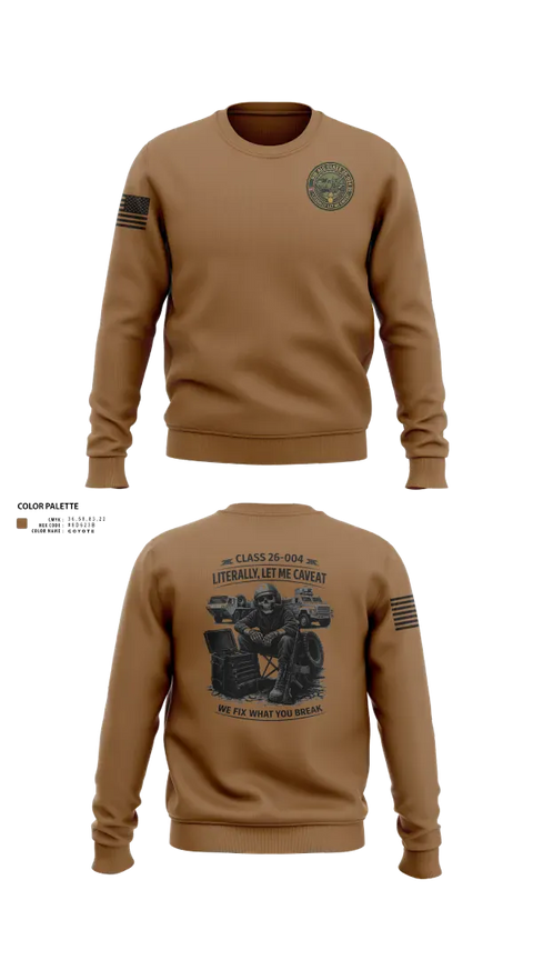 Crew Neck Sweatshirt, ALC CLASS 26-004, Army, Teamtime, Team time, sublimation, custom sports apparel, team uniforms, spirit wear, spiritwear, sports uniforms, custom shirts, team store, custom team store, fundraiser sports, apparel fundraiser