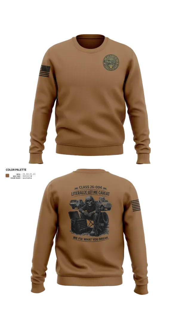 Crew Neck Sweatshirt, ALC CLASS 26-004, Army, Teamtime, Team time, sublimation, custom sports apparel, team uniforms, spirit wear, spiritwear, sports uniforms, custom shirts, team store, custom team store, fundraiser sports, apparel fundraiser