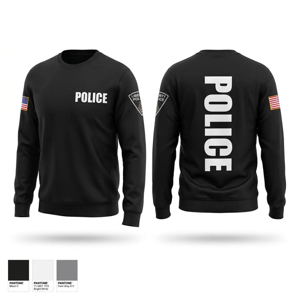 Crew Neck Sweatshirt, LPD, Police, Teamtime, Team time, sublimation, custom sports apparel, team uniforms, spirit wear, spiritwear, sports uniforms, custom shirts, team store, custom team store, fundraiser sports, apparel fundraiser