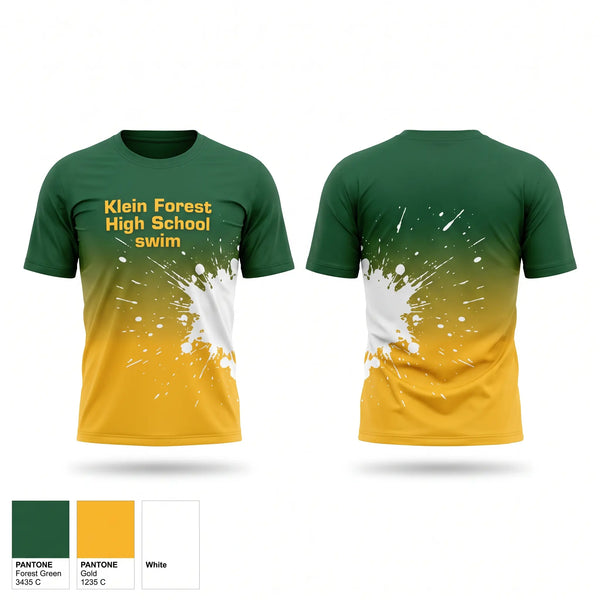 Short Sleeve Performance Shirt, Klein Forest High School swim, Swimming, Teamtime, Team time, sublimation, custom sports apparel, team uniforms, spirit wear, spiritwear, sports uniforms, custom shirts, team store, custom team store, fundraiser sports, apparel fundraiser