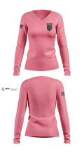 Death Dealers Airsoft 2546891 Women's Long Sleeve V-neck Shirt - 104