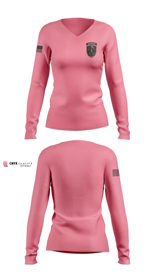 Womens Long Sleeve Vneck Shirt, Death DealersDeath Dealers Airsoft, Spirit Store, Teamtime, Team time, sublimation, custom sports apparel, team uniforms, spirit wear, spiritwear, sports uniforms, custom shirts, team store, custom team store, fundraiser sports, apparel fundraiser