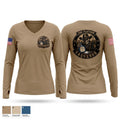 2nd Platoon Vaqueros Women's Long Sleeve V-neck Shirt - 1