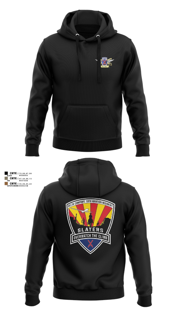 Hoodie, 2-10 AHB Knighthawks, Army, Teamtime, Team time, sublimation, custom sports apparel, team uniforms, spirit wear, spiritwear, sports uniforms, custom shirts, team store, custom team store, fundraiser sports, apparel fundraiser