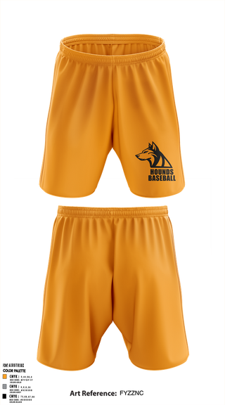Athletic Shorts With Pockets, Hounds, Baseball, Teamtime, Team time, sublimation, custom sports apparel, team uniforms, spirit wear, spiritwear, sports uniforms, custom shirts, team store, custom team store, fundraiser sports, apparel fundraiser