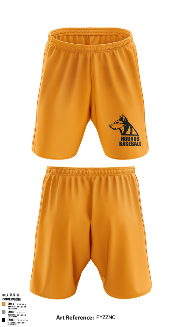 Athletic Shorts With Pockets, Hounds, Baseball, Teamtime, Team time, sublimation, custom sports apparel, team uniforms, spirit wear, spiritwear, sports uniforms, custom shirts, team store, custom team store, fundraiser sports, apparel fundraiser