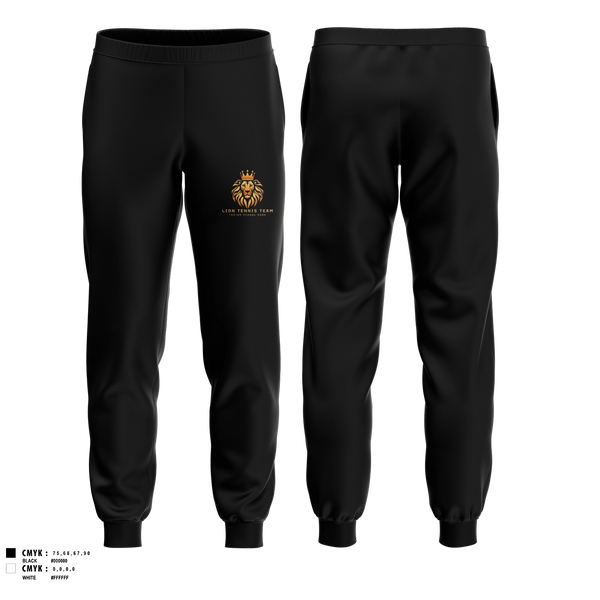 Joggers, Lion Tennis Team, Tennis, Teamtime, Team time, sublimation, custom sports apparel, team uniforms, spirit wear, spiritwear, sports uniforms, custom shirts, team store, custom team store, fundraiser sports, apparel fundraiser