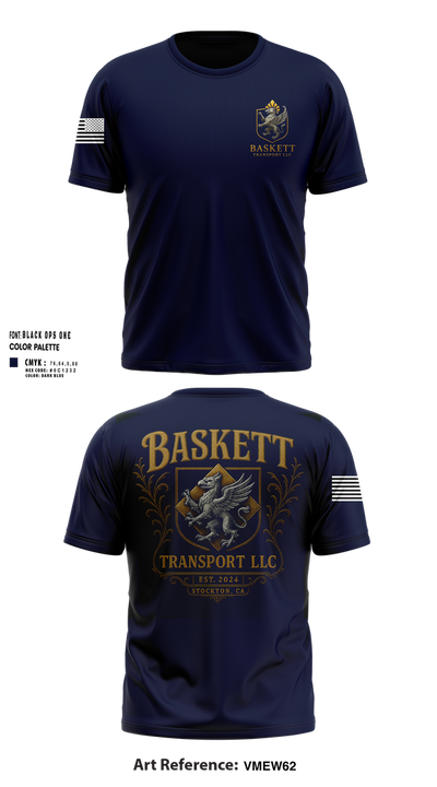 Baskett Transport LLC 45645919 Short Sleeve Performance Shirt - 31
