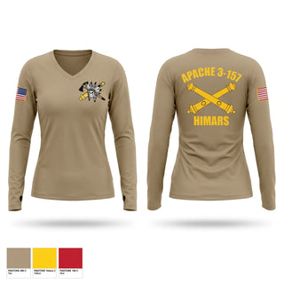Womens Long Sleeve Vneck Shirt, A 3-157, Army, Teamtime, Team time, sublimation, custom sports apparel, team uniforms, spirit wear, spiritwear, sports uniforms, custom shirts, team store, custom team store, fundraiser sports, apparel fundraiser