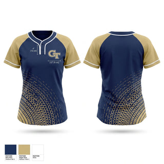Two Button Softball Jersey, Tattnall County Warriors, Softball, Teamtime, Team time, sublimation, custom sports apparel, team uniforms, spirit wear, spiritwear, sports uniforms, custom shirts, team store, custom team store, fundraiser sports, apparel fundraiser