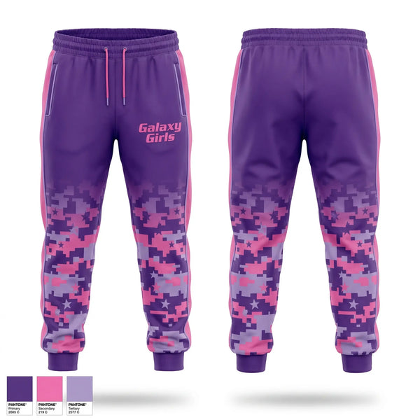 Sweatpants, Galaxy Girls, Women's Soccer, Teamtime, Team time, sublimation, custom sports apparel, team uniforms, spirit wear, spiritwear, sports uniforms, custom shirts, team store, custom team store, fundraiser sports, apparel fundraiser