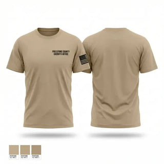 Old School Cotton Feel Shirt, Freestone County Sheriff's Office, Police, Teamtime, Team time, sublimation, custom sports apparel, team uniforms, spirit wear, spiritwear, sports uniforms, custom shirts, team store, custom team store, fundraiser sports, apparel fundraiser