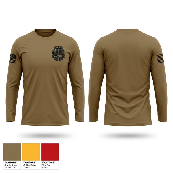 Long Sleeve Performance Shirt, Hatchet Company 3/82nd, Army, Teamtime, Team time, sublimation, custom sports apparel, team uniforms, spirit wear, spiritwear, sports uniforms, custom shirts, team store, custom team store, fundraiser sports, apparel fundraiser