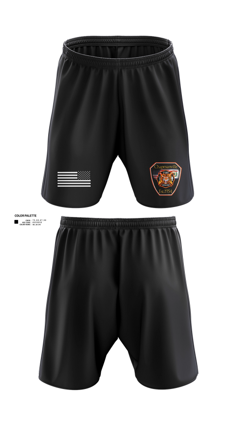 Athletic Shorts With Pockets, Chapmanville Fire Department, Fire Department, Teamtime, Team time, sublimation, custom sports apparel, team uniforms, spirit wear, spiritwear, sports uniforms, custom shirts, team store, custom team store, fundraiser sports, apparel fundraiser