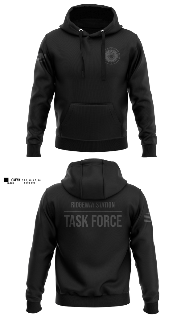 Hoodie, Ridgeway Station Task Force, Police, Teamtime, Team time, sublimation, custom sports apparel, team uniforms, spirit wear, spiritwear, sports uniforms, custom shirts, team store, custom team store, fundraiser sports, apparel fundraiser