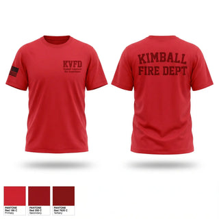 Old School Cotton Feel Shirt, Kimball volunteer fire department, Fire Department, Teamtime, Team time, sublimation, custom sports apparel, team uniforms, spirit wear, spiritwear, sports uniforms, custom shirts, team store, custom team store, fundraiser sports, apparel fundraiser