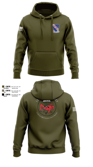 Hoodie, CCo, 1-508PIR (OG), Army, Teamtime, Team time, sublimation, custom sports apparel, team uniforms, spirit wear, spiritwear, sports uniforms, custom shirts, team store, custom team store, fundraiser sports, apparel fundraiser