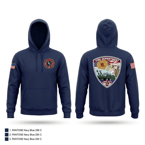 Hoodie, Lake City Fire Department, Fire Department, Teamtime, Team time, sublimation, custom sports apparel, team uniforms, spirit wear, spiritwear, sports uniforms, custom shirts, team store, custom team store, fundraiser sports, apparel fundraiser