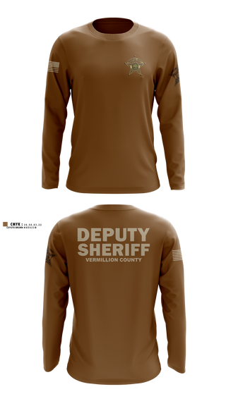 Long Sleeve Performance Shirt, Vermillion County Sheriff’s Office, Police, Teamtime, Team time, sublimation, custom sports apparel, team uniforms, spirit wear, spiritwear, sports uniforms, custom shirts, team store, custom team store, fundraiser sports, apparel fundraiser