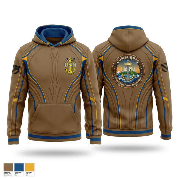 Hoodie, COMSUBPAC CPOA, Navy, Teamtime, Team time, sublimation, custom sports apparel, team uniforms, spirit wear, spiritwear, sports uniforms, custom shirts, team store, custom team store, fundraiser sports, apparel fundraiser