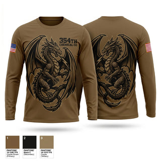 Long Sleeve Performance Shirt, 354th Chemical Co, Army, Teamtime, Team time, sublimation, custom sports apparel, team uniforms, spirit wear, spiritwear, sports uniforms, custom shirts, team store, custom team store, fundraiser sports, apparel fundraiser