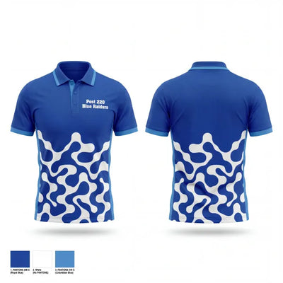 Post 220 Blue Raiders 67233526 Short Sleeve Performance Polo - 1