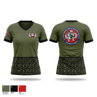 Womens Short Sleeve Vneck Shirt, Bulldogs, Rugby, Teamtime, Team time, sublimation, custom sports apparel, team uniforms, spirit wear, spiritwear, sports uniforms, custom shirts, team store, custom team store, fundraiser sports, apparel fundraiser