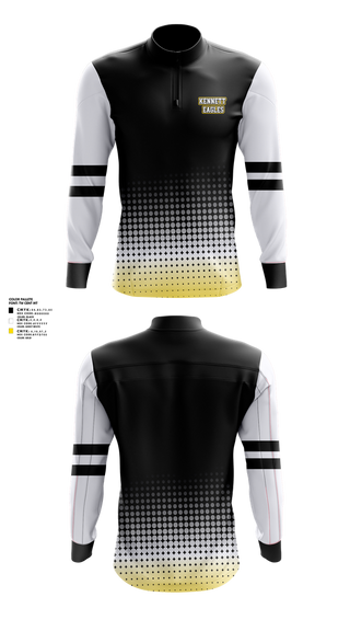 Quarter Zip Jacket, Kennett Eagles, , Teamtime, Team time, sublimation, custom sports apparel, team uniforms, spirit wear, spiritwear, sports uniforms, custom shirts, team store, custom team store, fundraiser sports, apparel fundraiser