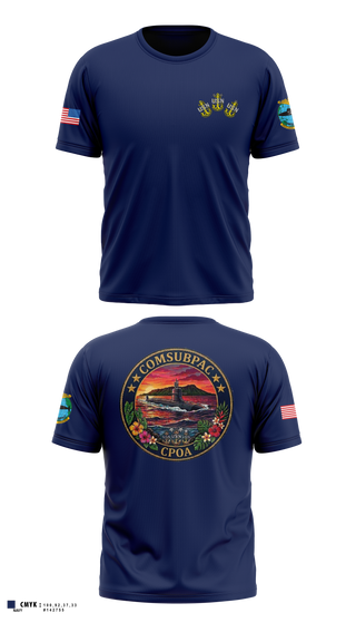 Short Sleeve Performance Shirt, COMSUBPAC CPOA, Navy, Teamtime, Team time, sublimation, custom sports apparel, team uniforms, spirit wear, spiritwear, sports uniforms, custom shirts, team store, custom team store, fundraiser sports, apparel fundraiser