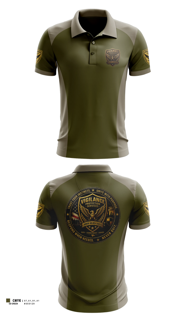 Short Sleeve Performance Polo, Vigilance Protection Services, , Teamtime, Team time, sublimation, custom sports apparel, team uniforms, spirit wear, spiritwear, sports uniforms, custom shirts, team store, custom team store, fundraiser sports, apparel fundraiser