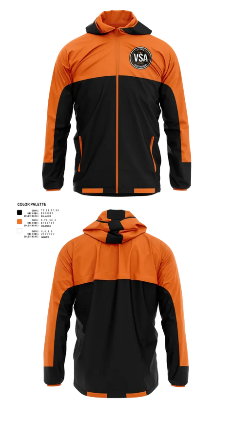 Windbreaker, Valencia Soccer Academy, Men's Soccer, Teamtime, Team time, sublimation, custom sports apparel, team uniforms, spirit wear, spiritwear, sports uniforms, custom shirts, team store, custom team store, fundraiser sports, apparel fundraiser