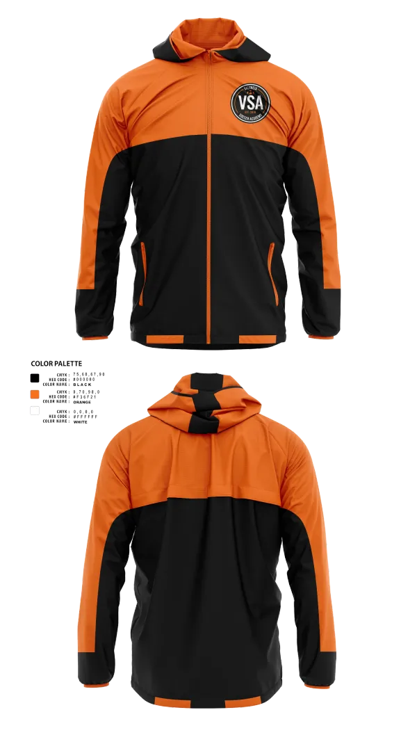 Windbreaker, Valencia Soccer Academy, Men's Soccer, Teamtime, Team time, sublimation, custom sports apparel, team uniforms, spirit wear, spiritwear, sports uniforms, custom shirts, team store, custom team store, fundraiser sports, apparel fundraiser