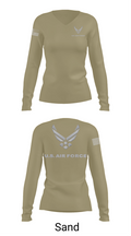 USAF Volunteer 95429734 Women's Long Sleeve V-neck Shirt - 97