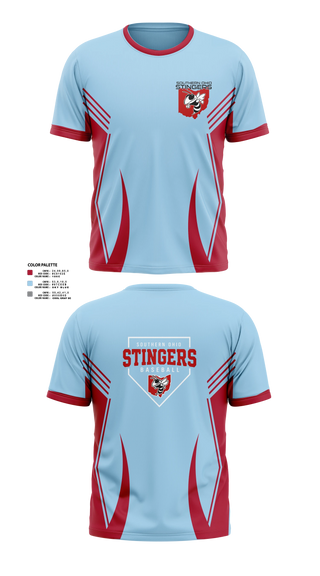 Short Sleeve Performance Shirt, Southern Ohio Stingers, Baseball, Teamtime, Team time, sublimation, custom sports apparel, team uniforms, spirit wear, spiritwear, sports uniforms, custom shirts, team store, custom team store, fundraiser sports, apparel fundraiser