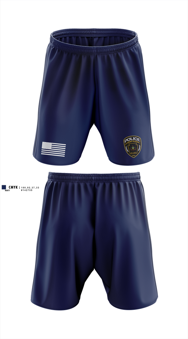 Athletic Shorts With Pockets, Lycoming Regional Police Department, Police, Teamtime, Team time, sublimation, custom sports apparel, team uniforms, spirit wear, spiritwear, sports uniforms, custom shirts, team store, custom team store, fundraiser sports, apparel fundraiser