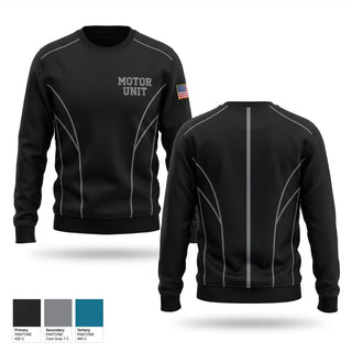 Crew Neck Sweatshirt, Motor Unit, Police, Teamtime, Team time, sublimation, custom sports apparel, team uniforms, spirit wear, spiritwear, sports uniforms, custom shirts, team store, custom team store, fundraiser sports, apparel fundraiser
