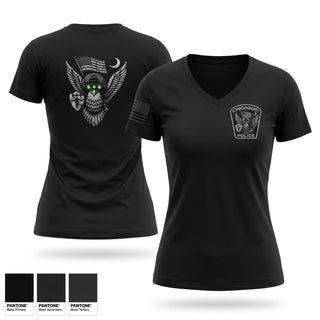 Womens Short Sleeve Vneck Shirt, Cincinnati Police Night Shift, Police, Teamtime, Team time, sublimation, custom sports apparel, team uniforms, spirit wear, spiritwear, sports uniforms, custom shirts, team store, custom team store, fundraiser sports, apparel fundraiser