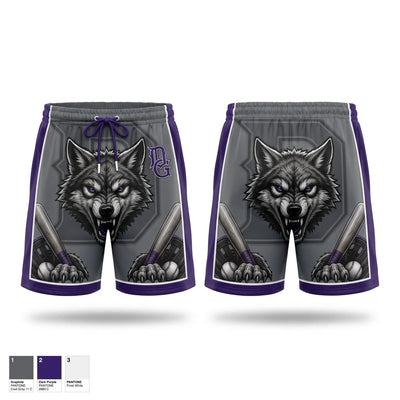 Dungeness Greywolves Athletic Shorts With Pockets - 1