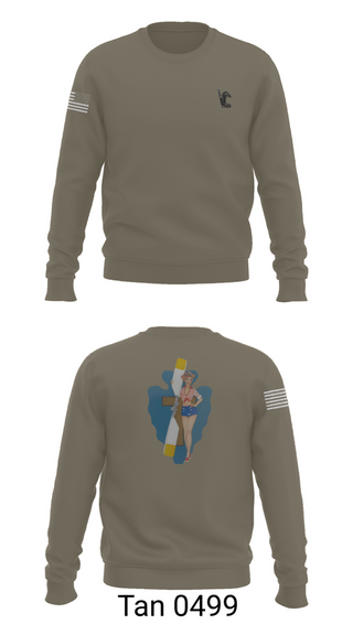 Crew Neck Sweatshirt, B Co 1/114th Maintenance, Army, Teamtime, Team time, sublimation, custom sports apparel, team uniforms, spirit wear, spiritwear, sports uniforms, custom shirts, team store, custom team store, fundraiser sports, apparel fundraiser